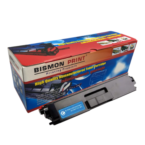 ตลับหมึกเทียบเท่า Toner Cartridge Compatible Brother TN-451 Cyan, TN451 Remanufactured
